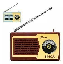 Radio Portatil Retro Vintage Spica Sp580 Am/fm Pila Colores Color Bord…