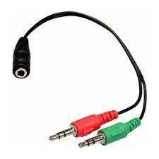 Cable Adaptador Audio 3.5 Mm H A Mic M + Auricular M Noga