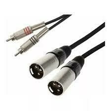 Cable De Audio 2 Rca Macho A 1 Canon Xlr Macho 1 Metro Pro