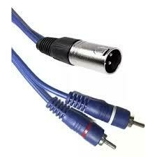 Cable Canon Xlr A 2 Rca Macho 1 Mt Audio Mixer Potencia