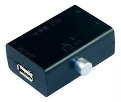 Switch Conmutador Usb De 2 Puertos Negro