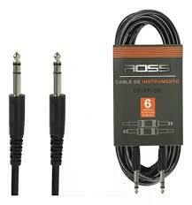 Cable Plug Ross 6 Metros Instrumentos Guitarra Bajo