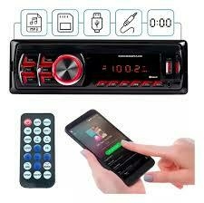 Auto Estereo Fijo Bluetooth Radio Fm Usb Sd Auxillar 60w X4 Xbtqd