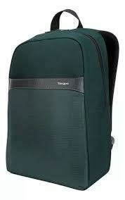 Mochila targus Geolite EssentialTSB96001 Targus, color verde oscuro, diseño de tela lisa