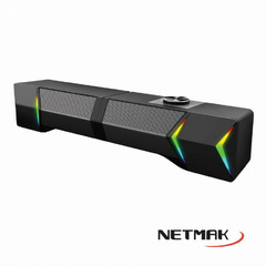 PARLANTE NETMAK BLUETOOTH NM-MAXTER RETROILUMINADO RGB