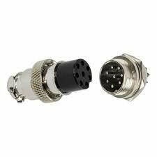 Ficha Conector Juego Din Metal Macho Hembra 8p Mic Htec