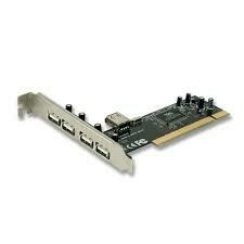 Placa Pci A Usb Kanji 4 Puertos+ 1 Puerto Interno 2.0 400mhz