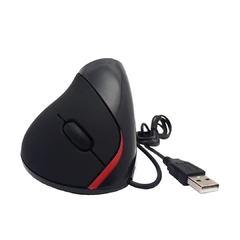 Mouse Optico Vertical D2 Jiexin Cable Usb Ergonomico con cable