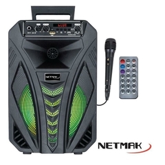 PARLANTE PORTATIL BLUETOOTH NETMAK NM-24SIETE KARAOKE2103