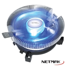 Cooler CPU Con Leds Azul Netmak