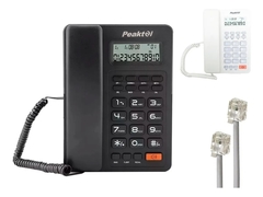 Teléfono Fijo Con Cable Redial Identificador Teclas Grandes
