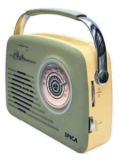 Radio Vintage Parlante Bluetooth Portatil Spica Sp120 - PM Computacion