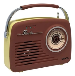Radio Vintage Parlante Bluetooth Portatil Spica Sp120 - tienda online
