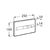 ROCA Slendra A890196001 Placa de accionamiento con descarga dual - comprar online