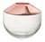 114274 Vaso rose gold em vidro