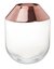 114278 Vaso rose gold em vidro