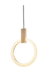 PENDENTE LED OLSON 3000K 14W BIVOLT Ø30X40CM ACRÍLICO, MADEIRA E METAL DOURADO - HEVVY SL-5911L/H1