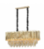 LUSTRE PENDENTE VERMONT RETANGULAR 36X90X35CM CRISTAL E METAL DOURADO - HEVVY SL-5859/H6