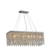 PENDENTE AMSTERDÃ RETANGULAR 27X80X22CM CRISTAL E METAL - HEVVY SL-5647/L5 - comprar online