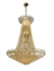 LUSTRE PENDENTE PRESTIGE Ø98X120CM CRISTAL E METAL DOURADO - HEVVY SL-5822L/H28 Hevvy