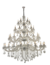 LUSTRE PENDENTE MARIA THEREZA 50 BRAÇOS Ø168X180CM CRISTAL, VIDRO E METAL - HEVVY SL-9840/H50 Hevvy