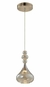 lojabella Produtos Decorativo Pendentes Pendente Lae Dourado e Champagne (d)15cm (a)29cm 1x5w 3000k - KB003