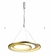 Pendente Loop Branco e Dourado (d)62 + 42cm (a)2,2cm 1x48w 3000k 1500lm Led - HM009WG