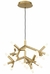 Pendente Manaca Dourado e Branco (d)72cm 25x3w 3000k 4500lm - BD003S