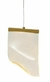 Pendente Onda Dourado e Transparente (c)14.8cm (l)7cm (a)22cm 1x2.5w 3000k 125lm - OC008S - comprar online