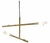 Pendente Malagueta Dourado e Branco (c)72cm (l)112cm (a)43cm 4xg9 40w - GR002 na internet