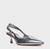 SCARPIN SLINGBACK SALTO DROP COURO PRATA CARRANO - comprar online