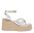 SANDALIA FLATFORM PUFF COURO PRATA