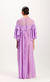 VESTIDO LONGO LILAS MANGA BABADOS - comprar online