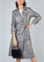 TRENCH COAT COURO OLGA CINZA CROMO