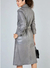 TRENCH COAT COURO OLGA CINZA CROMO - comprar online