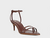 SANDALIA CLASSY STRAPS SALTO FINO MARROM BRUNETTE CARRANO - comprar online