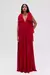 VESTIDO LONGO LACOS OMBROS GGT VERMELHO TIG