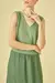 VESTIDO DECOTE V MIX VERDE CORI - comprar online