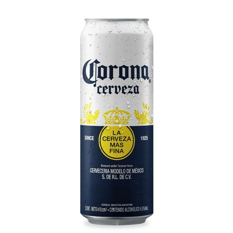 CERVEZA CORONA LATA 410ML.