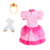 Fantasia Princesa Pink infantil - SKU 170821 na internet