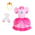 Fantasia Princesa Pink infantil - SKU 170821 - comprar online