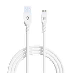 Cabo MFi Strong Cable em Nylon Branco - MFi - iWill - Jump Smart Place