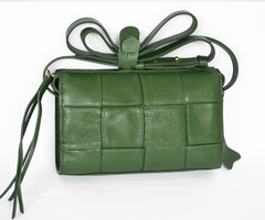 Bolsa Tiracolo Couro Verde Esmeralda- Bag Crossbody