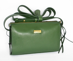 Bolsa Tiracolo Couro Verde Esmeralda- Bag Crossbody - comprar online