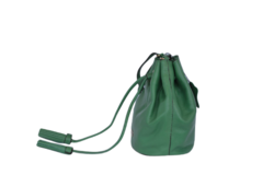 Bag Bucket em Couro Verde - comprar online