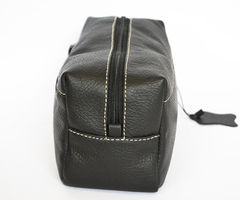 Necessaire em Couro Unissex- Preta - comprar online