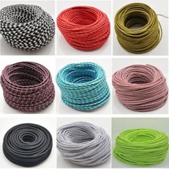 Cable de Tela Varios Colores x Rollo