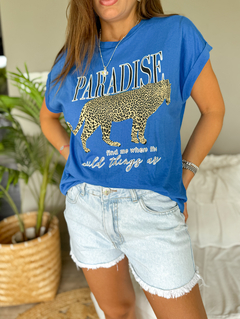Remera Paradise Azul - comprar online