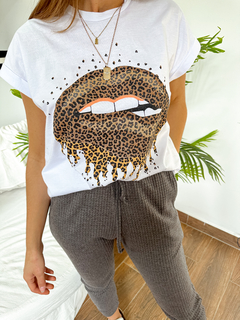 Remera Labios Print - Pandoras