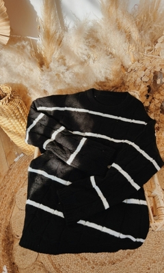 Sweater tejido rayado Fortuna - Paula Dupont